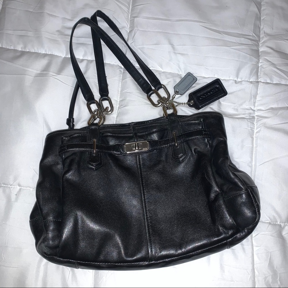 Leather Black Coach Purse